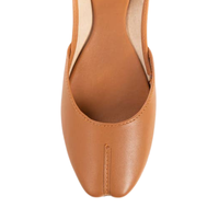 Chaussures Khussa unies pour femmes bout ouvert doux confortable respirant poids léger à la mode talon plat chaussette fermeture été automne