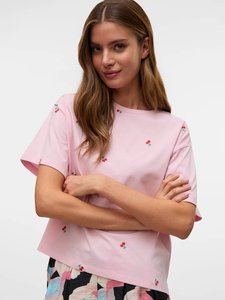 Camiseta personalizada para mujer con diseño de bordado, 100% algodón de alta calidad, salida de fábrica ecológica para camisetas con logotipo de verano - Product Image 5