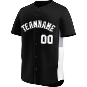 Maillot de Baseball cousu personnalisé boutonné tissu en maille Style Pro matériel sergé nom numéro broderie jeunesse adulte uniforme USA - Product Image 2