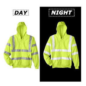Sweat haute visibilité vestes de sécurité haute visibilité vêtements de sécurité réfléchissants en gros Construction en tissu polyester haute sécurité - Product Image 6