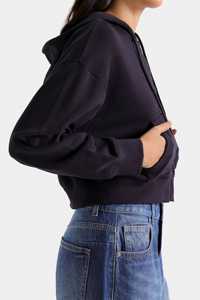 Sweat à capuche zippé pour femme en coton doux, style sportif et décontracté pour l'extérieur - Product Image 5