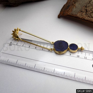 Boucles d'oreilles pendantes et pendantes en laiton plaqué or faites à la main pour les femmes bijoux de conception en émail à la mode - Product Image 2