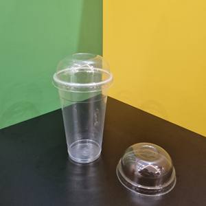 Meilleures ventes Fournisseur 85mm 90mm 93mm 95mm 98mm 120mm Couvercles en plastique PET PP Couvercles plats en forme de dôme Tasse en plastique avec couvercle Transparent clair - Product Image 6