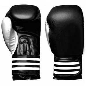 Paire de gants de boxe à lacets Gants d'entraînement en cuir véritable - Product Image 4