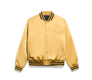 Chaqueta universitaria de satén 100% poliéster personalizada para deportes de baloncesto chaqueta de béisbol universitaria personalizada para hombres - Product Image 5