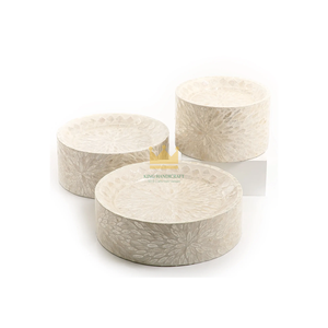 Impresionante Soporte para Pastel de Concha de Nácar Ecológico Artesanal, Apto para Lavavajillas y Microondas, para Postres de Ramadán, Cestas de Regalo - Product Image 4