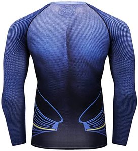 High Quality Custom Men's Compression <b>Rash</b> <b>Guard</b> Long Sleeve <b>BJJ</b> Training T-Shirt with Custom Colors Logo Custom Sizes OEM/ODM - Product Image 2