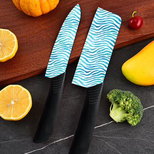 Couteau de poche à lame en céramique et manche en plastique, imprimé floral, couteau de chef de haute qualité, vente chaude, livraison gratuite - Product Image 6