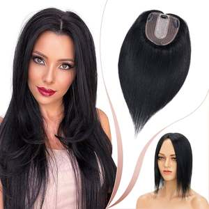 Venta al por mayor 100% Real Virgin Vietnamita Cabello humano Topper Kinky Straight Deep Wave Estilos Envío rápido Textura de cabello liso - Product Image 3