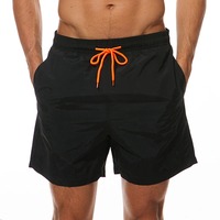 Shorts Solides pour Hommes Grande Taille en Coton Respirant, Imperméables, Anti-Bactériens, Séchage Rapide, Taille Haute avec Cordon de Serrage – Qualité Supérieure