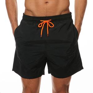Maillot de bain de sport de plage pour homme, grande taille, de haute qualité, en coton respirant, imperméable, antibactérien, doublure en maille, uni, pour le surf - Product Image 2
