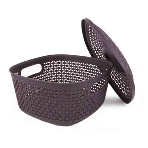 Cesta de Plástico con Tapa - Morada - Product Image 3