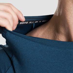 GA Compression Slim Fit <b>Long</b> <b>Sleeves</b> 2.0 (Teal) Breathable Knitted Fabric with Sporty Casual Style Water Printing Logos - Product Image 5
