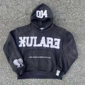 เสื้อฮู้ดแบบสวมหัวของผู้ชายเสื้อมีฮู้ดแบบสวมหัวสไตล์ฝรั่งเศสสำหรับฤดูหนาวผลิตจากปากีสถาน - Product Image 1