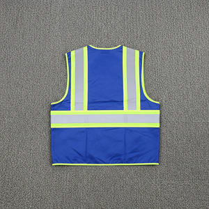 Chaleco de Seguridad Reflectante con Diseño de Múltiples Bolsillos, Chaleco de Trabajo de Invierno Transpirable de Poliéster de Alta Visibilidad para Mayor Seguridad - Product Image 4