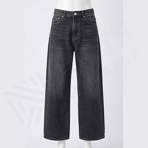 กางเกงยีนส์เดนิมคุณภาพสูง สำหรับฤดูใบไม้ร่วง/ฤดูหนาว สไตล์ลำลอง แห้งเร็ว ดีไซน์ใหม่ ขายดี สีสั่งทำได้ แฟชั่นระดับพรีเมียม - Product Image 1