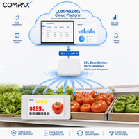 COMPAX 2.13 Inch Low Tempe E Ink ESL Label Rak Elektronik Bluetooth WiFi Pembaruan Jarak Jauh untuk Rak Pendingin Supermarket Beku