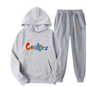 Conjunto personalizable de dos piezas de algodón 100% para hombre, chándal transpirable para adultos de talla grande para uso en exteriores en invierno - Product Image 3