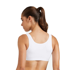 Sujetador deportivo de yoga de alta sujeción para mujer, tallas grandes, espalda cruzada, transpirable, ajustable, con logo frontal, sin costuras, ropa deportiva activa - Product Image 2