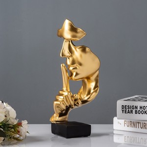 Meilleur Prix Décoratif Abstrait Sculpture En Métal Accent pour Bureau À Domicile Figurine Humaine Objet Hotsale Intérieur Showpiece - Product Image 5
