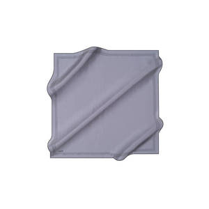 Grey Silk Bordered <b>Square</b> <b>Scarf</b> - Product Image 1
