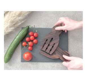 Mains de serveur de salade en bois naturel écologique (faites à la main) 17cm et petite taille et taille personnalisée Offre Spéciale - Product Image 6