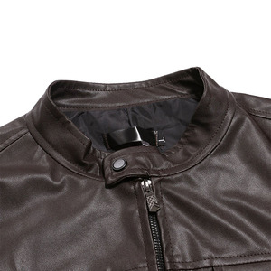 Venta al por mayor caliente 100% de alta calidad de peso ligero mejor diseño 2024 para la venta en línea ahora chaqueta de cuero para hombres - Product Image 3