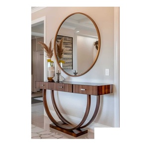 Table console en bois de ferme idéale pour la décoration intérieure rustique ajoutant du charme et des solutions de rangement fonctionnelles - Product Image 4