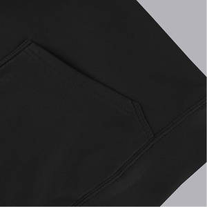 Sudadera con Capucha de Manga Larga y Hombros Caídos para Mujer, Sudadera de Forro Polar Negra, Térmica, Holgada - Product Image 4