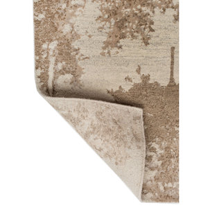 Alfombra Kavi Ivory de Lana y Seda de Bambú Anudada a Mano 9x12 con Diseño Novedoso para Decoración de Sala de Estar, Pasillo y Hogar - Proyecto Error Eskn-660 - Product Image 5