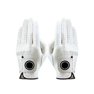Cabretta Leather Golf <b>Gloves</b> 2025 Best Selling Cabretta Leather Golf <b>Gloves</b> Breathable Custom Design From Manufacturer Supplier - Product Image 1
