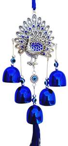 Decoración de Pared de Metal Ecológica con Diseño de Ojo Turco y Pavo Real Colgante para Hogar, Oficina y Sala de Estar - Product Image 2