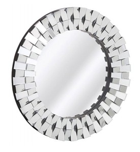 Premium Quality Modern Round <b>Silver</b> <b>Wall</b> <b>Mirror</b> Home & Hotel Bathroom Decor Customizable Size - Product Image 1