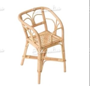 Silla de ratán de bambú ecológica de la mejor calidad, muebles de habitación para niños, silla de bambú Natural para jardín y sala de estar - Product Image 4