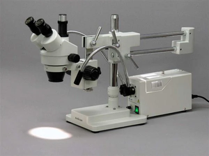Illuminateur pour microscope à double lumière en forme de Y à fibre optique de laboratoire-EQ-AS-Dual-Y-LD - Product Image 3