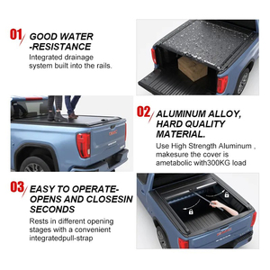 ฝาปิดกระบะท้ายรถกระบะแบบแข็ง อลูมิเนียม แบบม้วนล็อค สำหรับรถ Dodge Ram 1500 และ GMC Sierra 1500 - Product Image 6