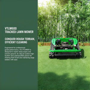 Broyeur à fléaux télécommandé à essence VTLM600 avec moteur Loncin de 4,5 kW et servomoteur 24 V 500 W pour le débroussaillage de la végétation dense - Product Image 1