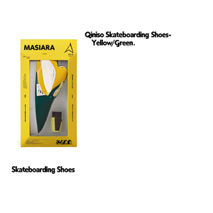 Chaussures de skateboard Qiniso - Jaune/Vert - Product Image 2