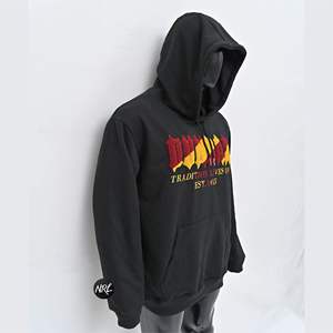 Sweats à capuche personnalisés 100% coton pour hommes poids lourd luxe qualité impression personnalisée surdimensionné Streetwear pulls à capuche sweat-shirt - Product Image 3