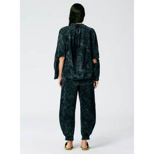 Pantalon de survêtement en coton d'hiver uni personnalisé pour femmes et ensemble de jogging à capuche sweat à col rond écologique survêtement - Product Image 2