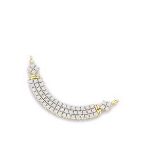 สร้อยคอแต่งงาน Pavitraa Diamond Mangalsutra Stonewels ดีไซน์ทันสมัย ทองคำแท้ 24K รับรองโดย IGI ความบริสุทธิ์แบบดั้งเดิม สง่างามแบบสมัยใหม่ - Product Image 5