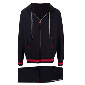Ensemble de survêtement sportif pour homme, taille plus, respirant, écologique, sans couture, avec logo personnalisé, design uni, 2 pièces - Product Image 1