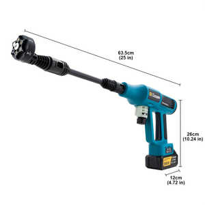 Gisam Pistola de Lavado de Autos Inalámbrica de Alta Presión con Pantalla Táctil Digital, 2x4000mAh, 6 Boquillas en 1, Limpiadores de Alta Presión de 4 Velocidades - Product Image 5