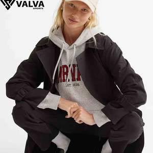 Sudadera con capucha recortada Sublimación personalizada Sudaderas con capucha Ropa deportiva informal Sudadera con capucha Damas Personalizada Según su marca. - Product Image 3