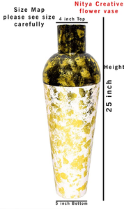 AK Brass Premium Metal Flower <b>Vase</b> With Multi Color Finished Unique Design <b>Floor</b> <b>Vase</b> For Hotel Decor / Home Decor Ornaments - Product Image 5