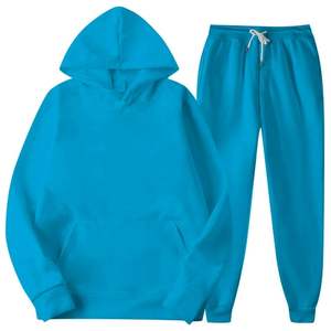 Sudadera de 2 piezas para hombre Quarter Zip Hoodie con pantalones de chándal Heavy Fleece Material Fleece - Product Image 5