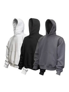 เสื้อฮู้ดดี้แฟชั่นโอเวอร์ไซส์แบบยูนิเซ็กซ์ พิมพ์ลาย ผลิตโดยผู้ผลิตเสื้อผ้าคุณภาพดีที่สุด 100% สำหรับผู้ชาย มีจำหน่าย - Product Image 3