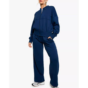 Conjunto Deportivo de 2 Piezas para Mujer, Chándal de Algodón para Correr y Entrenar, Ropa Deportiva de Alta Calidad, Venta al Por Mayor OEM - Product Image 5