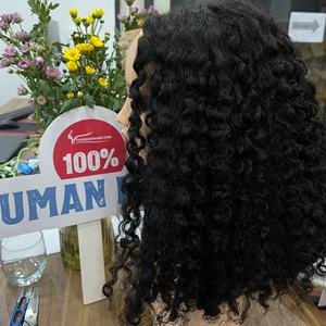Disponible en existencias extensiones de cabello rizado birmano 100% cabello humano de Vietnam - Product Image 4