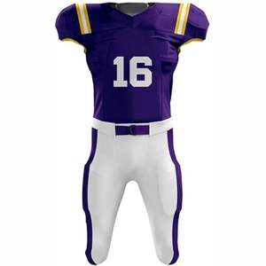 Maillot de football américain professionnel personnalisable, respirant, à manches courtes, séchage rapide, unisexe, vente en gros - Product Image 2